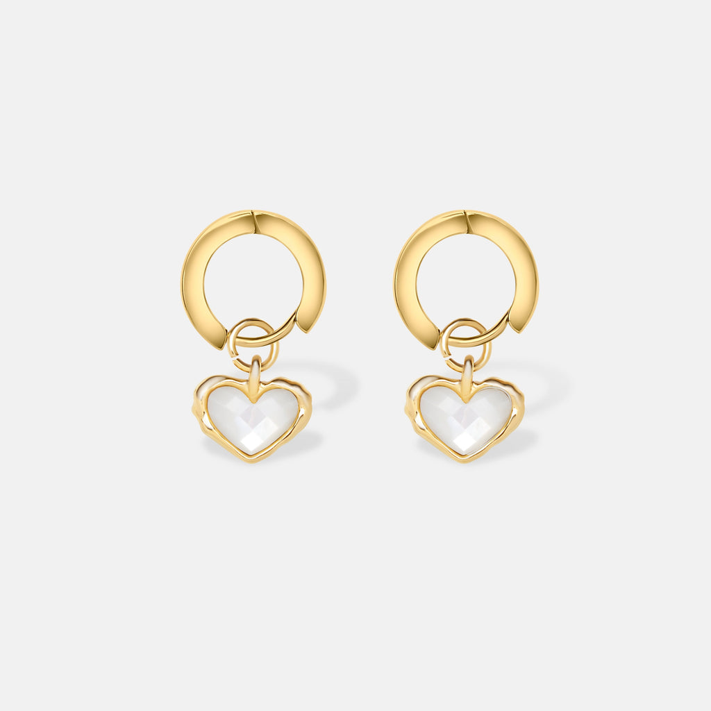 Croí Huggie Earrings
