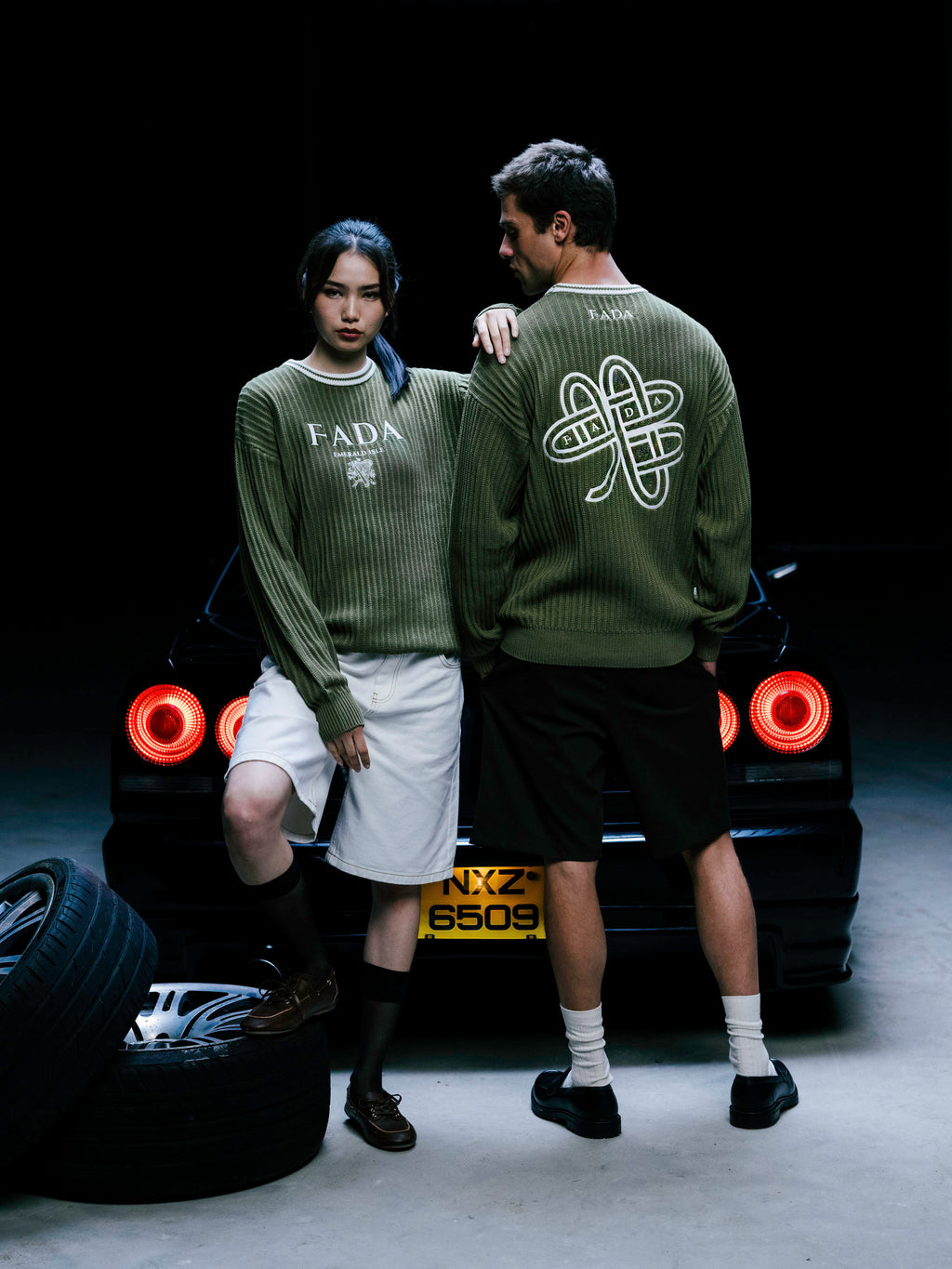 Knit Sweater Green
