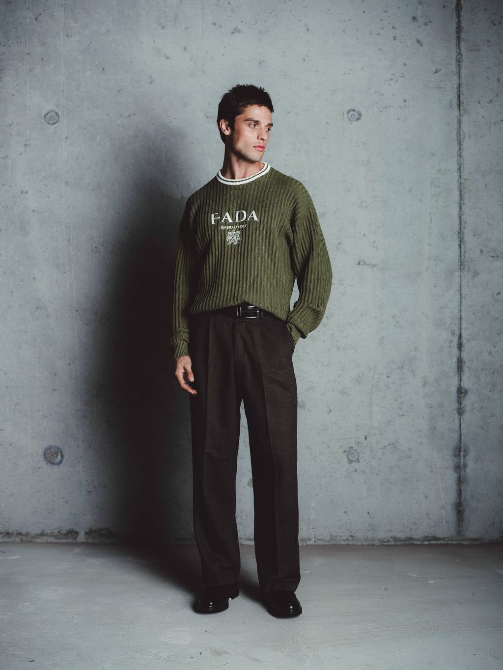 Knit Sweater Green