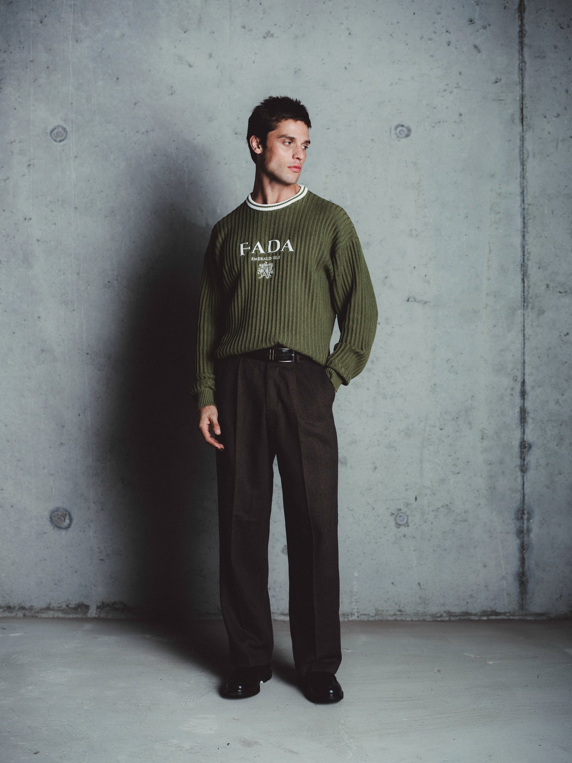 Knit Sweater Green